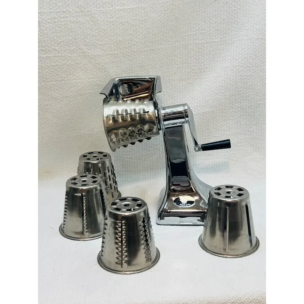 Vintage Miracle Maid Ultra King Food Cutter Slicer Shredder 4 Cones USA